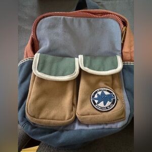 Zara Blue and Brown Kids Backpack